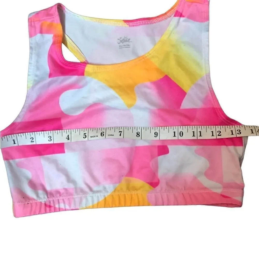 Justice girls multi color tankini top